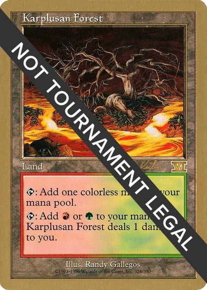 Karplusan Forest - 2000 Janosch Kuhn (6ED), World Championship Decks #164538