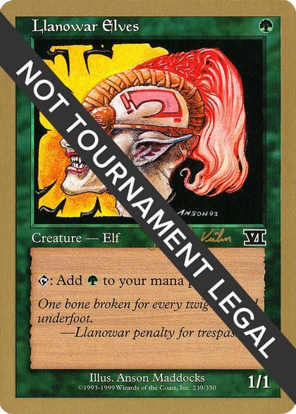 Llanowar Elves - 2000 Janosch Kuhn (6ED), World Championship Decks #164539