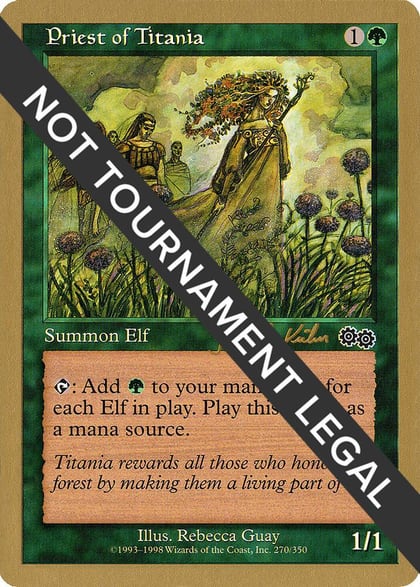 Priest of Titania - 2000 Janosch Kuhn (USG), World Championship Decks #164546