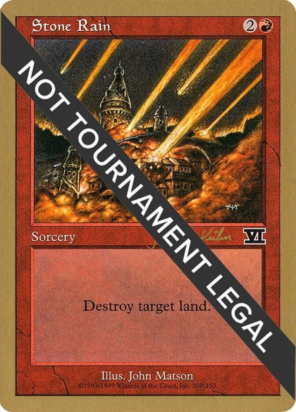 Stone Rain - 2000 Janosch Kuhn (6ED), World Championship Decks #164551