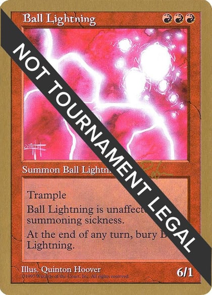 Ball Lightning - 1998 Ben Rubin (5ED), World Championship Decks #164553