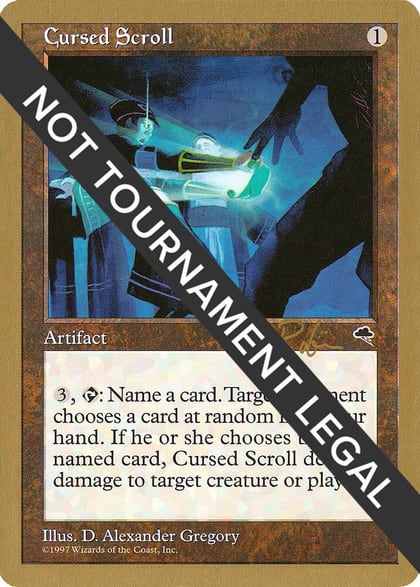 Cursed Scroll - 1998 Ben Rubin (TMP), World Championship Decks #164557