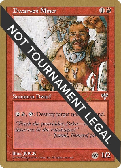 Dwarven Miner - 1998 Ben Rubin (MIR) (SB), World Championship Decks #164558