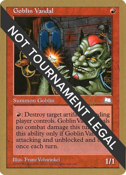 Goblin Vandal - 1998 Ben Rubin (WTH), World Championship Decks #164562