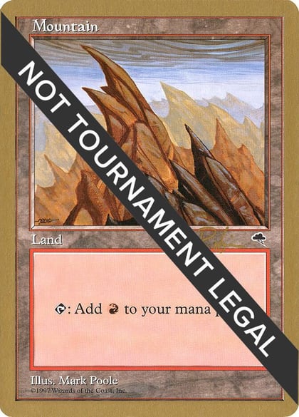 Mountain (Left) - 1998 Ben Rubin (TMP), World Championship Decks #164569