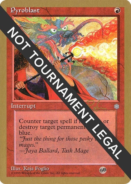 Pyroblast - 1998 Ben Rubin (ICE) (SB), World Championship Decks #164573