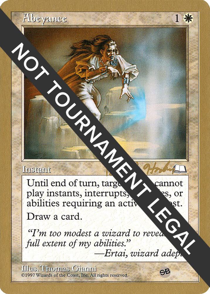 Abeyance - 1998 Brian Hacker (WTH) (SB), World Championship Decks #164577