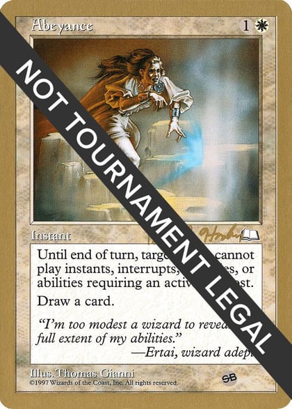 Abeyance - 1998 Brian Hacker (WTH) (SB), World Championship Decks #164577