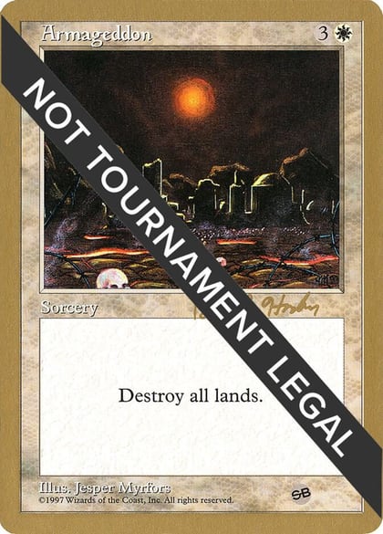 Armageddon - 1998 Brian Hacker (5ED) (SB), World Championship Decks #164578
