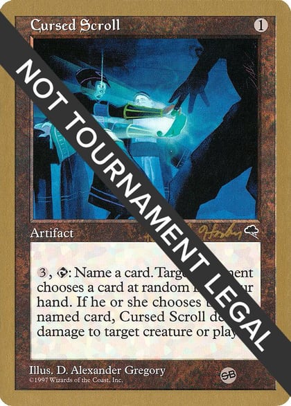 Cursed Scroll - 1998 Brian Hacker (TMP) (SB), World Championship Decks #164586