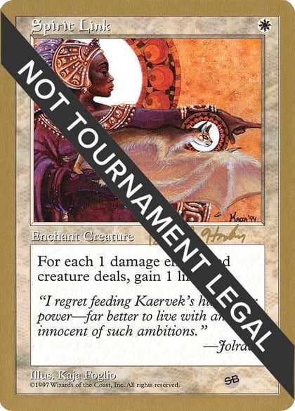 Spirit Link - 1998 Brian Hacker (5ED) (SB), World Championship Decks #164601