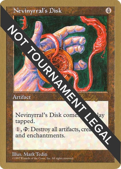 Nevinyrral's Disk - 1998 Randy Buehler (5ED), World Championship Decks #164630