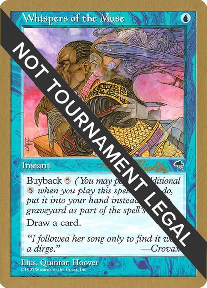 Whispers of the Muse - 1998 Randy Buehler (TMP), World Championship Decks #164638