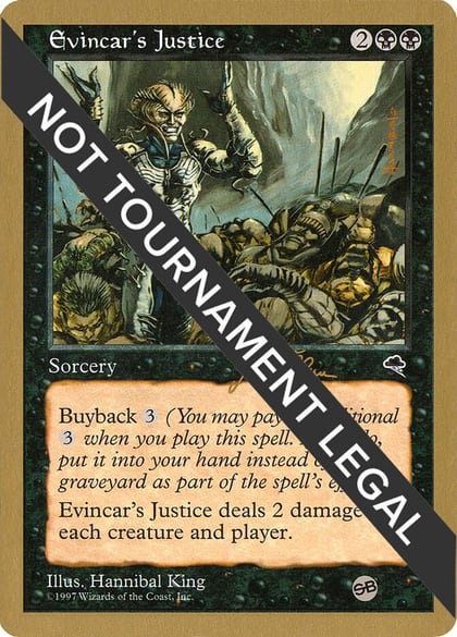 Evincar's Justice - 1999 Jakub Slemr (TMP) (SB), World Championship Decks #164928