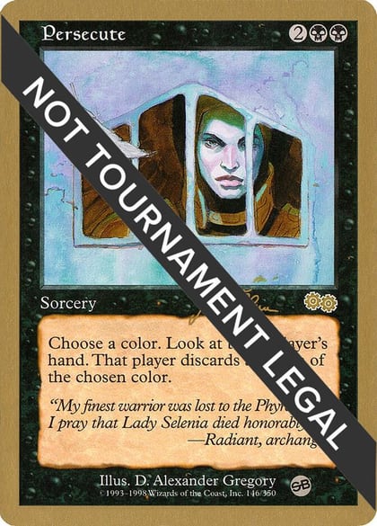 Persecute - 1999 Jakub Slemr (USG) (SB), World Championship Decks #164933