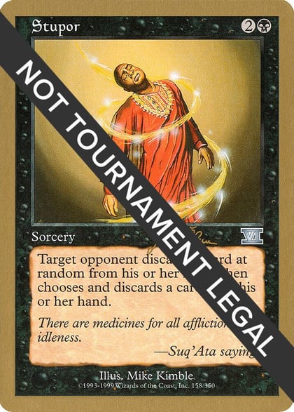 Stupor - 1999 Jakub Slemr (6ED), World Championship Decks #164944