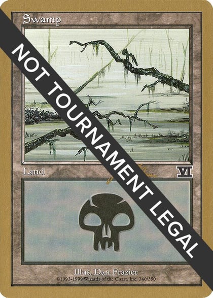 Swamp (340) - 1999 Jakub Slemr (6ED), World Championship Decks #164946