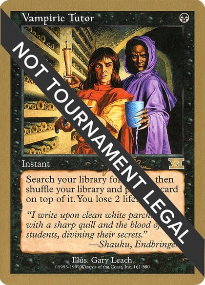 Vampiric Tutor - 1999 Jakub Slemr (6ED), World Championship Decks #164949