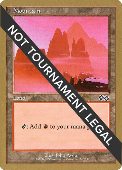 Mountain (346) - 1999 Mark Le Pine (USG), World Championship Decks #164969