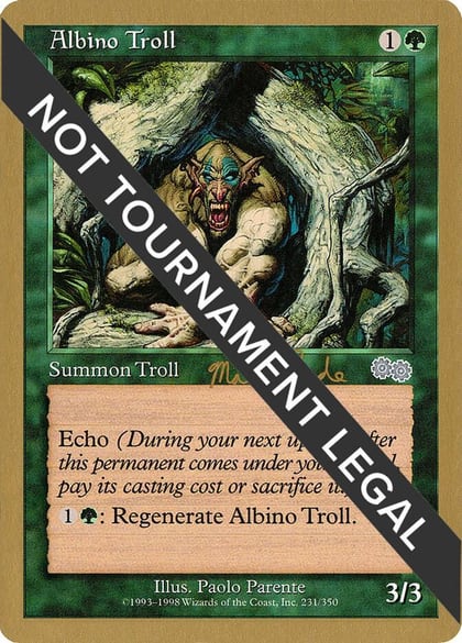 Albino Troll - 1999 Matt Linde (USG), World Championship Decks #164976