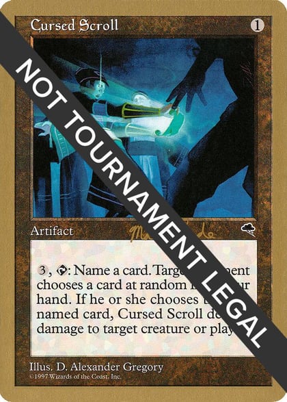 Cursed Scroll - 1999 Matt Linde (TMP), World Championship Decks #164979