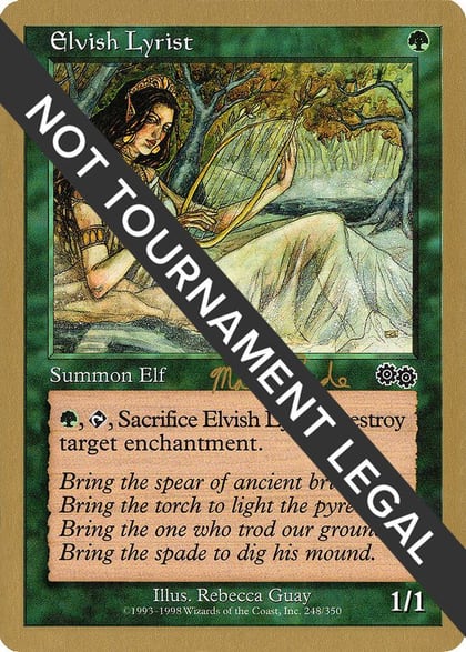 Elvish Lyrist - 1999 Matt Linde (USG), World Championship Decks #164980