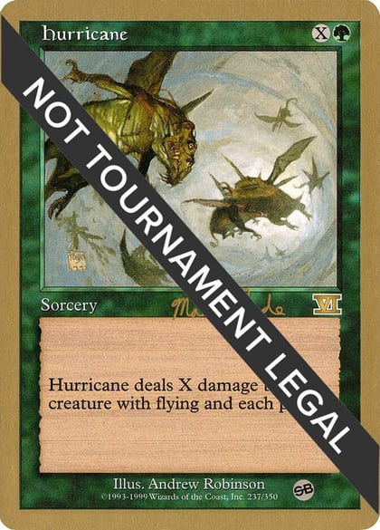 Hurricane - 1999 Matt Linde (6ED) (SB), World Championship Decks #164985
