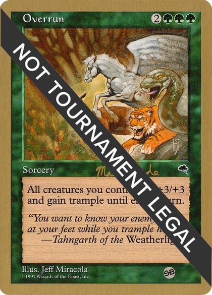 Overrun - 1999 Matt Linde (TMP) (SB), World Championship Decks #164989