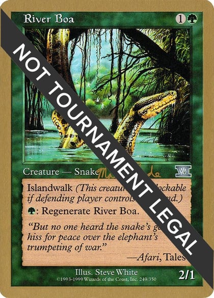 River Boa - 1999 Matt Linde (6ED), World Championship Decks #164992