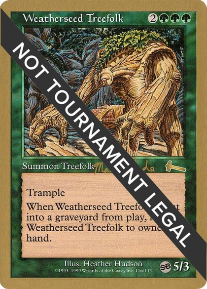 Weatherseed Treefolk - 1999 Matt Linde (ULG) (SB), World Championship Decks #164997