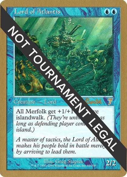 Lord of Atlantis - 2001 Alex Borteh (7ED), World Championship Decks #165018