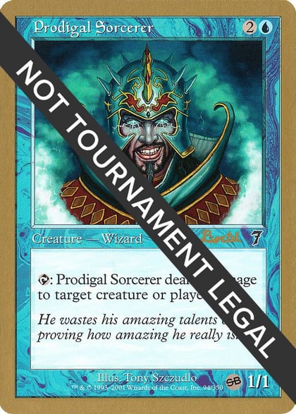Prodigal Sorcerer - 2001 Alex Borteh (7ED) (SB), World Championship Decks #165024
