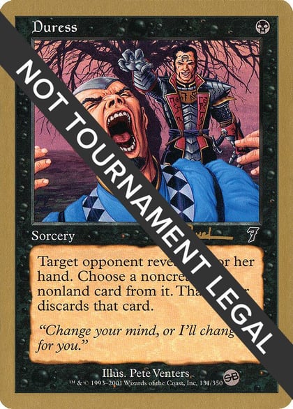 Duress - 2001 Antoine Ruel (7ED) (SB), World Championship Decks #165038