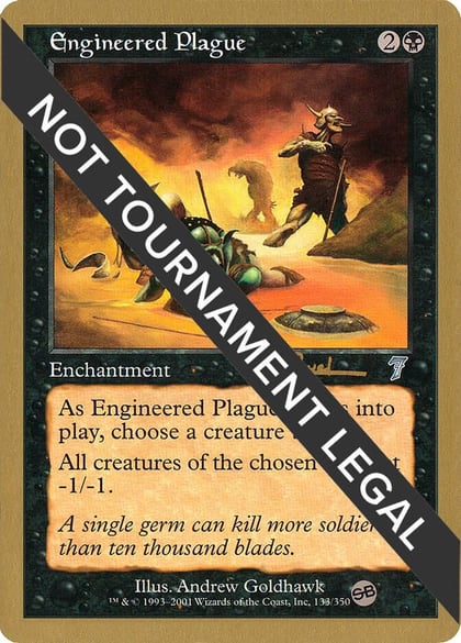 Engineered Plague - 2001 Antoine Ruel (7ED) (SB), World Championship Decks #165040