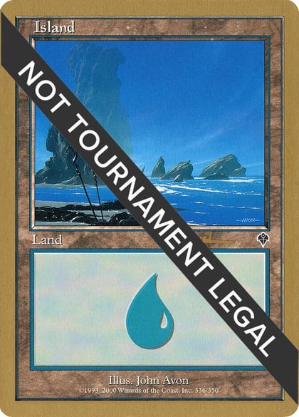 Island (336) - 2001 Antoine Ruel (INV), World Championship Decks #165046