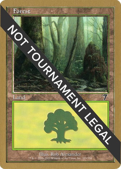 Forest (329) - 2001 Jan Tomcani (7ED), World Championship Decks #165075