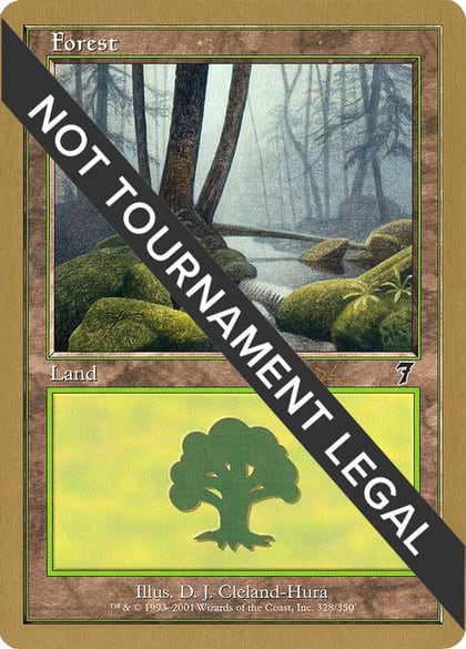 Forest (328) - 2001 Jan Tomcani (7ED), World Championship Decks #165076