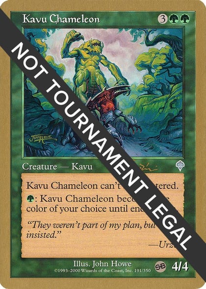 Kavu Chameleon - 2001 Jan Tomcani (INV) (SB), World Championship Decks #165086
