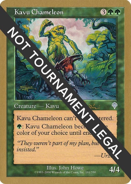 Kavu Chameleon - 2001 Jan Tomcani (INV), World Championship Decks #165087