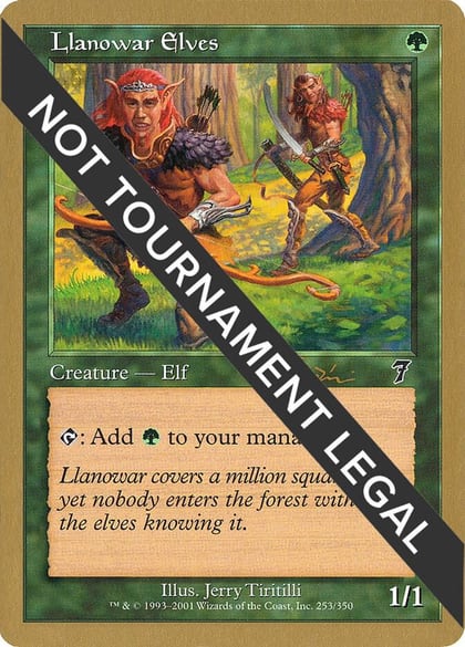 Llanowar Elves - 2001 Jan Tomcani (7ED), World Championship Decks #165088