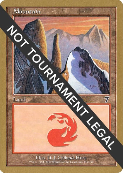Mountain (337) - 2001 Jan Tomcani (7ED), World Championship Decks #165089