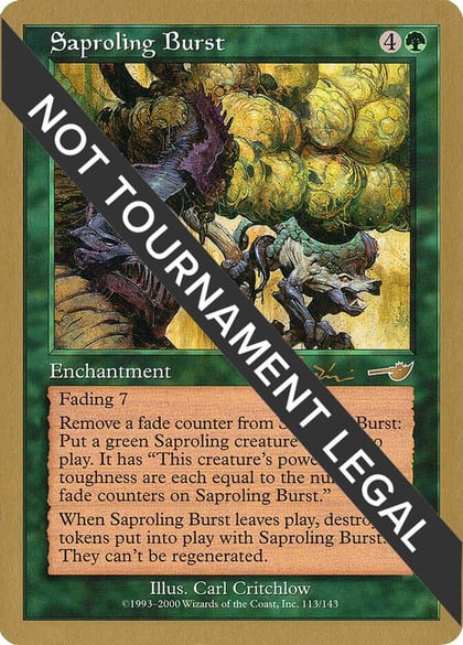 Saproling Burst - 2001 Jan Tomcani (NMS), World Championship Decks #165094
