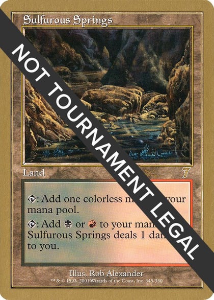 Sulfurous Springs - 2001 Jan Tomcani (7ED), World Championship Decks #165096