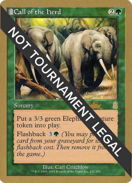 Call of the Herd - 2002 Brian Kibler (ODY), World Championship Decks #173441