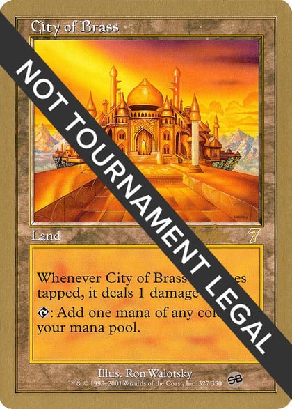 City of Brass - 2002 Brian Kibler (7ED) (SB), World Championship Decks #173443