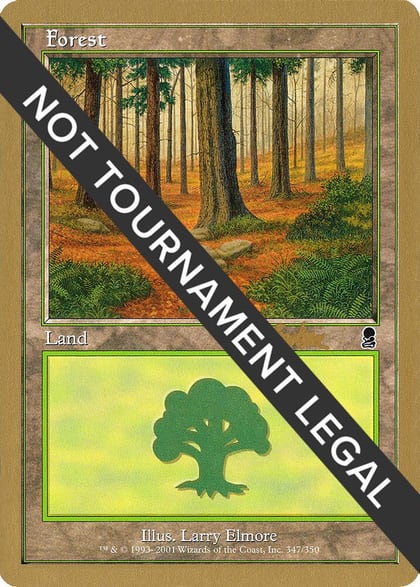Forest (347) - 2002 Brian Kibler (ODY), World Championship Decks #173449