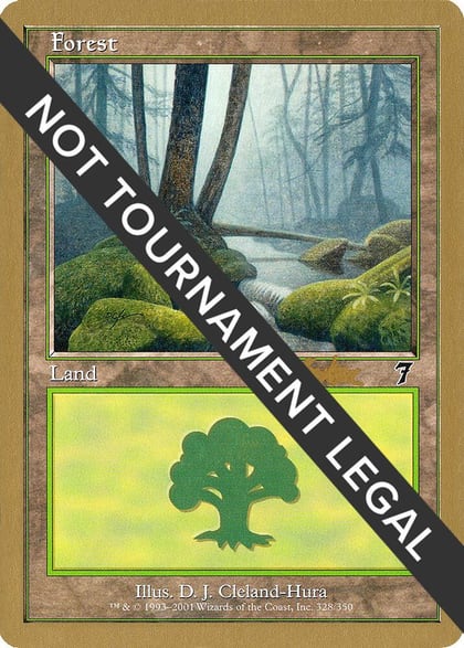 Forest (328) - 2002 Brian Kibler (7ED), World Championship Decks #173450