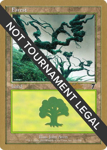 Forest (331) - 2002 Brian Kibler (7ED), World Championship Decks #173451