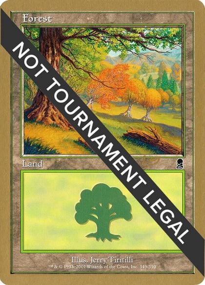 Forest (349) - 2002 Brian Kibler (ODY), World Championship Decks #173452