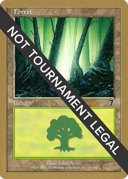 Forest (330) - 2002 Brian Kibler (7ED), World Championship Decks #173453